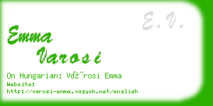 emma varosi business card